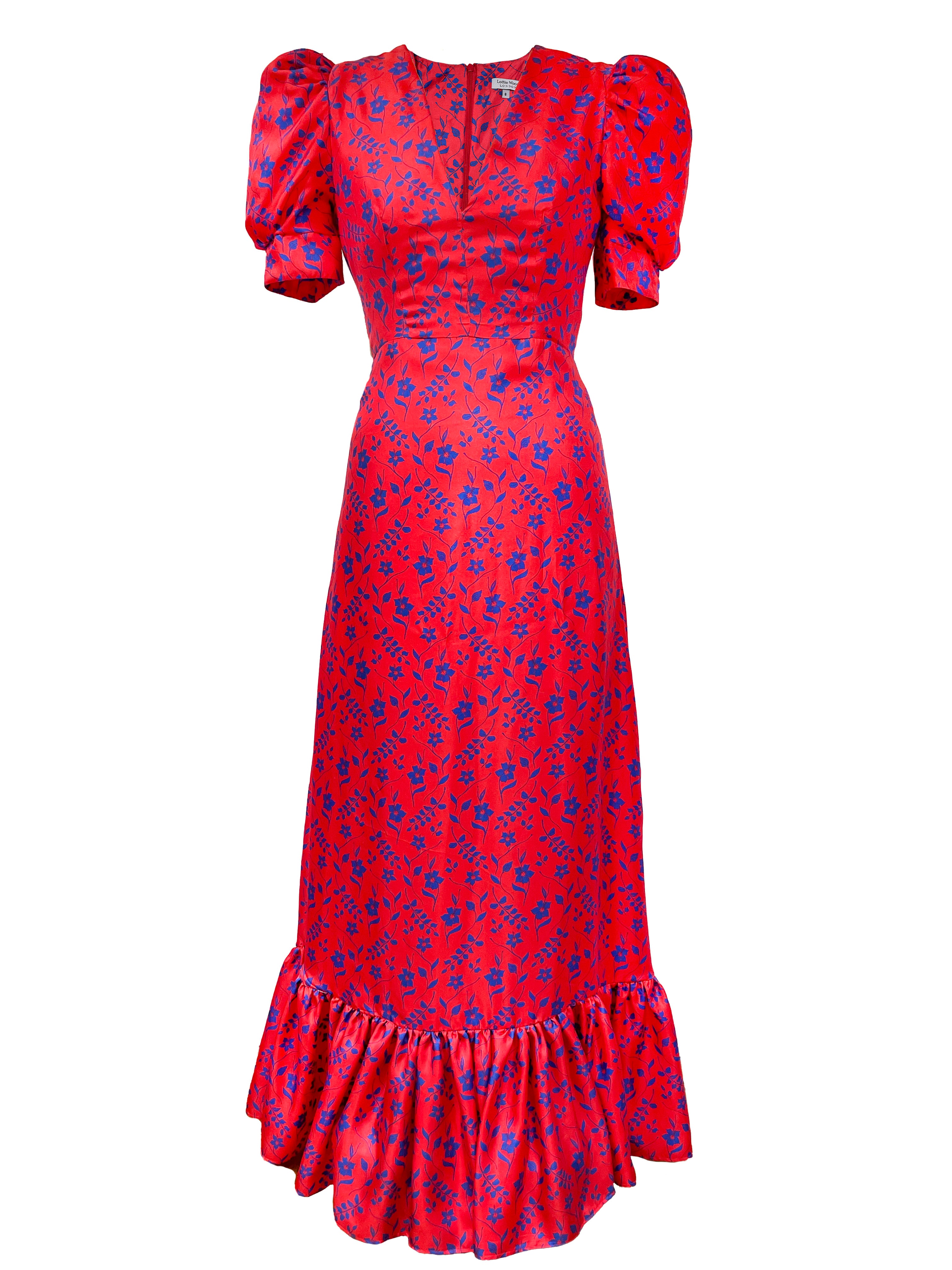 Hibiscus print maxi on sale dress