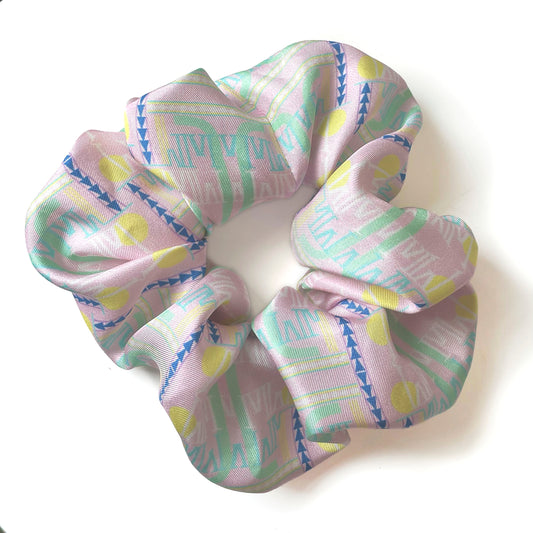 Pink Miami Print Scrunchie